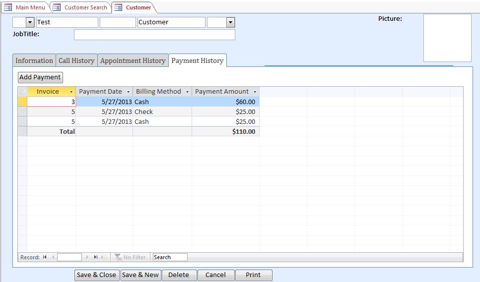 Public Accountant Contact Tracking Database Template | Contact Database